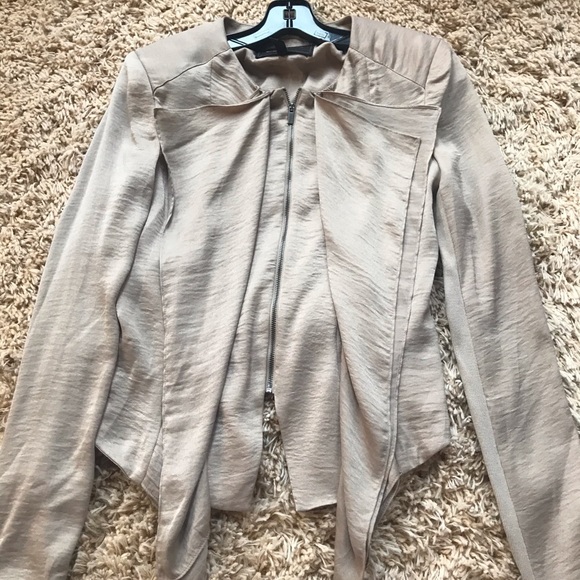 BCBG Flora Ruffle-Front Jacket - Picture 2 of 7